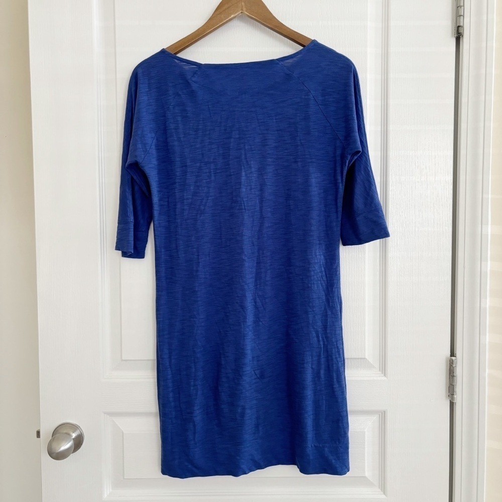 Lilly Pulitzer Cassie Blue Boat Neck T Shirt Dress XS Summer Classic - Picture 4 of 8